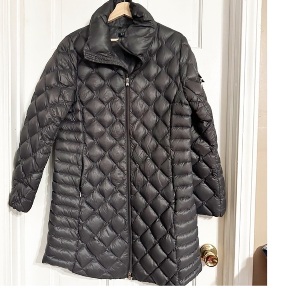 Ralph Lauren  Down and Feathers  Black Lightweight Packable 3/4 Coat Sz L